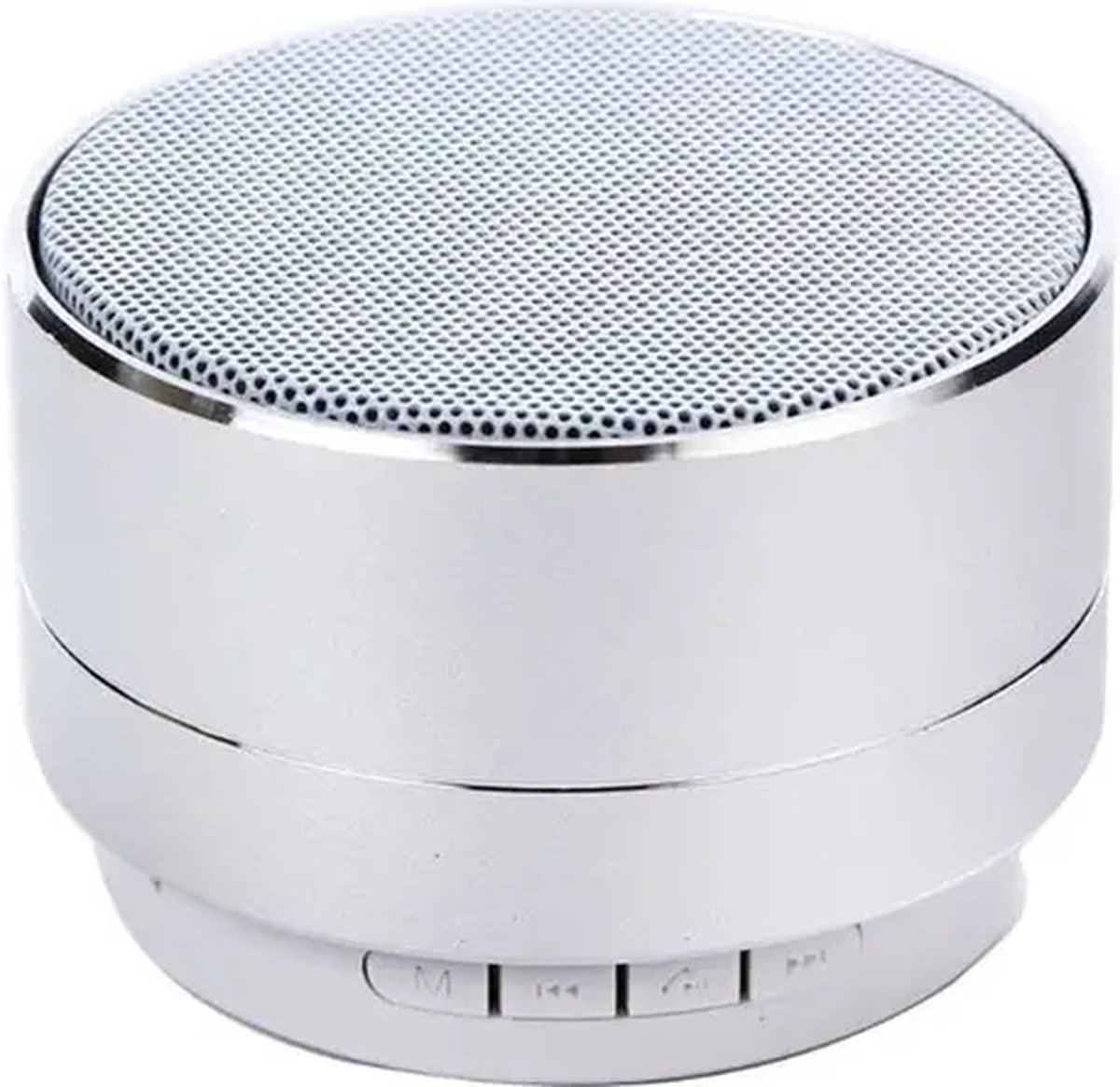 Keyway Bluetooth Speaker Zilver - 7x7x5 cm - Draadloze Speaker - Bluetooth Speaker Waterproof - Wifi Speaker - Draadloos - Waterdicht - Waterbestendig