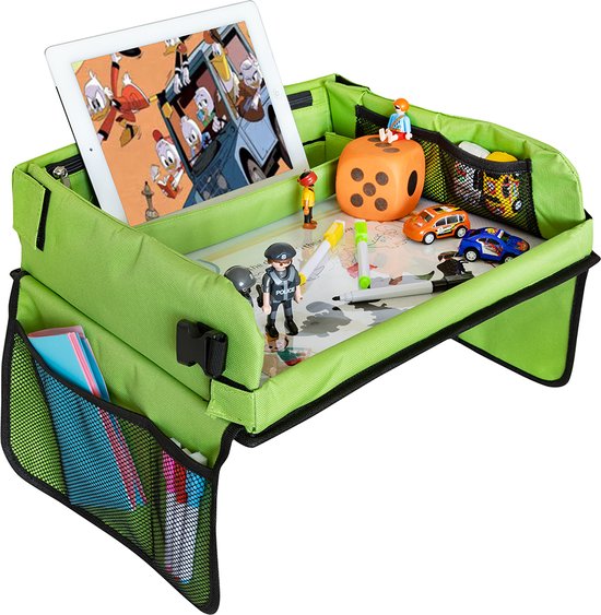 Autospelletjes Tafel Mamas Reise Hacks Reistafel Voor Kinderen - Met Spelletjes En Tablet Houder Voor In De Auto Knietablet Verstelbaar