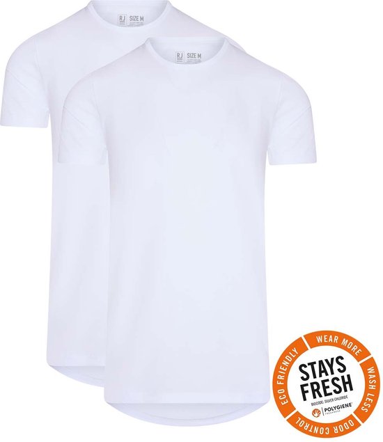 RJ Bodywear Everyday Roermond T-shirt (2-pack) - heren T-shirt - wit - Maat: M