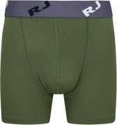 RJ Bodywear Pure Color boxer (1-pack) - heren boxer lang - donkergroen - Maat: XXL