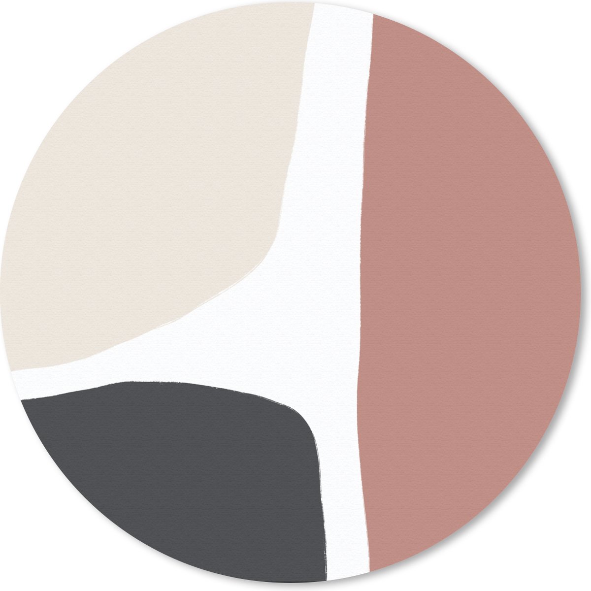 Muismat rond 30x30 cm - Mousepad Pastel - Abstract - Design - Ronde muismatten