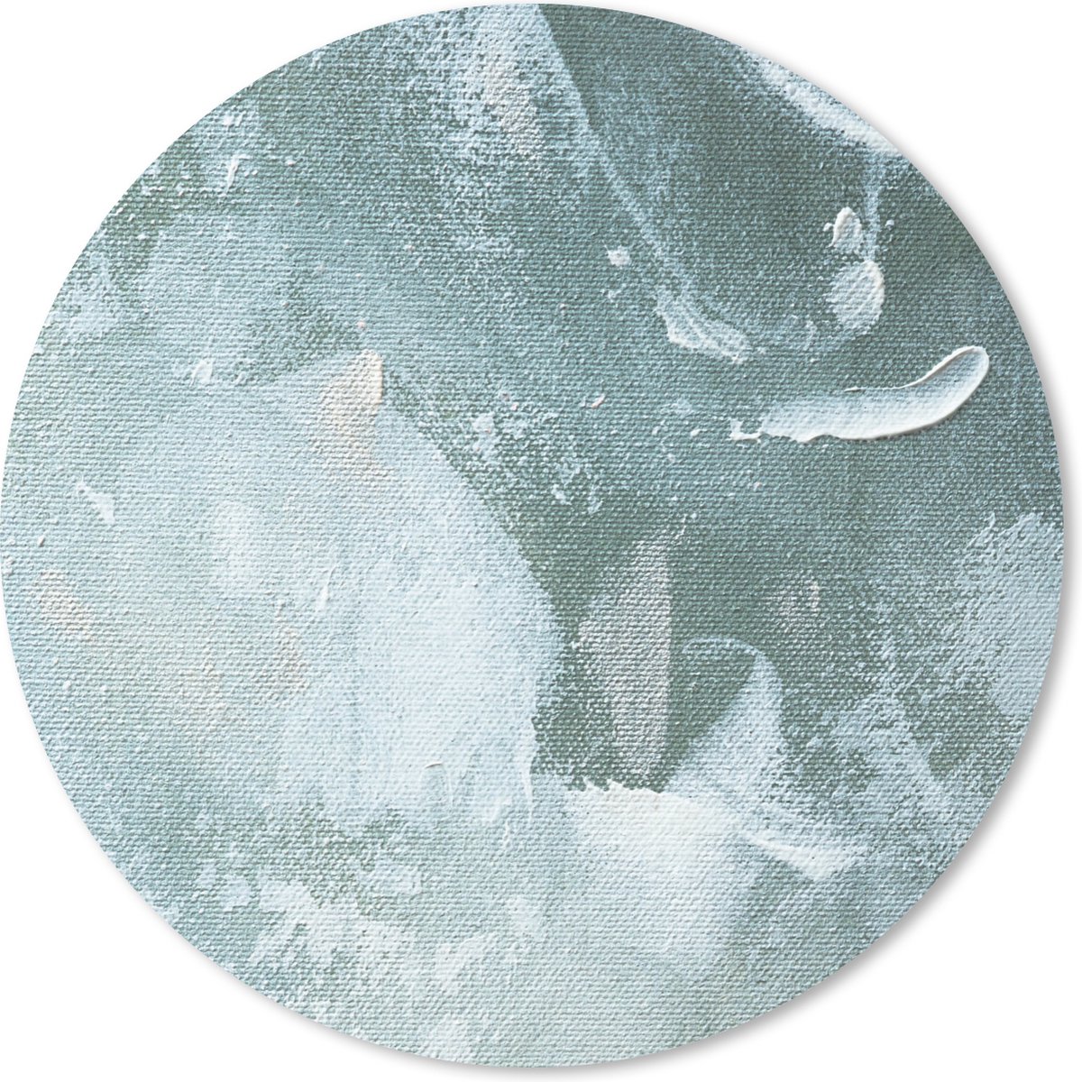 Muismat rond 20x20 cm - Mousepad Acrylverf - Abstract - Design - Ronde muismatten