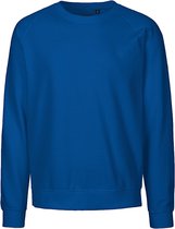 Bol.com Fairtrade unisex sweater met ronde hals Royal - M aanbieding