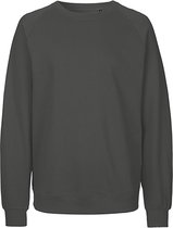 Fairtrade unisex sweater met ronde hals Charcoal - XXL