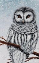 BORDUURPAKKET met kralen/parels - Snow Owl - Sneeuwuil - VDV