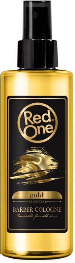 Red One Eau de Cologne Gold 150ml - Aftershave Parfum Heren - Langdurige Geur - Sensationele Geurbeleving - Kolonya - Barber Cologne Professional - Voor Alle Huidtypen - Aangenaam Gevoel van Frisheid en Reinheid - Grote Voordelige Spray Verpakking