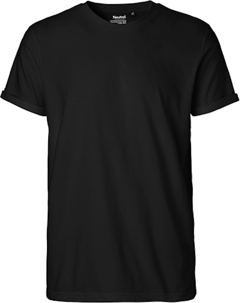 Neutral Men´s Roll Up Sleeve T-Shirt NE60012 - Black - L
