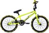 BMX freestyle RAPID - 360 graden draaien - 20 inch wielmaat - Fietsen jongens - V brakes en remgrepen - Frame maat 28cm - Geel/zwart