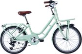 Vélo pour enfants Celina Unique - Avec 6 vitesses - Taille de roue 22 pouces - Femme / fille - Freins en V et leviers de frein - Taille du cadre 34cm - Vert