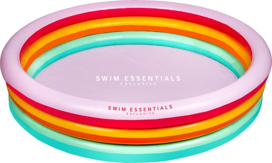 Swim Essentials Opblaasbaar Zwembad - Kinderzwembad - Regenboog - Ø 150 cm