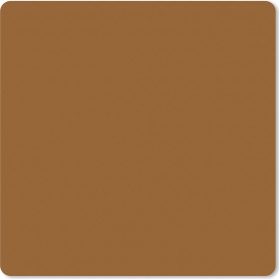 Gaming de souris gamer - Grand tapis de souris - Marron - Uni - Tapis de souris xxl - Tapis de souris - 40x40 cm - Tapis de bureau - Accessoires de bureau