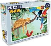 Puzzel Jungle dieren - Toekan - Jongens - Meiden - Luipaard - Legpuzzel - Puzzel 500 stukjes
