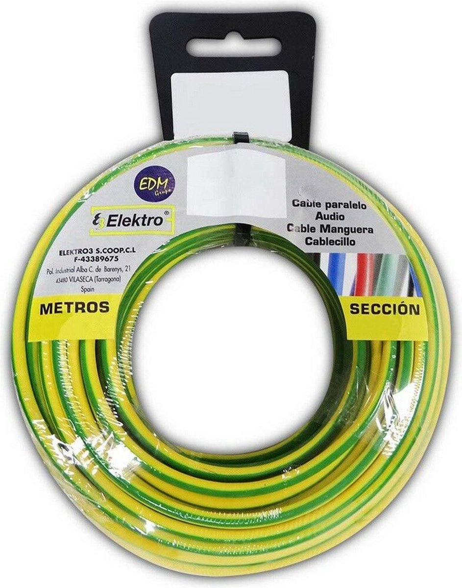 Kabel EDM Tweekleurig 15 m