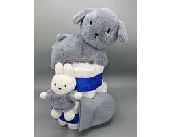 Kraamcadeau Jongen | Luiertaart Jongen | Luiertaart Blauw | Snuffie Nijntje Blauw