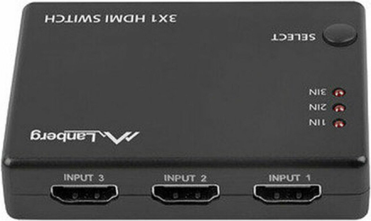 HDMI switch Lanberg SWV-HDMI-0003 Black