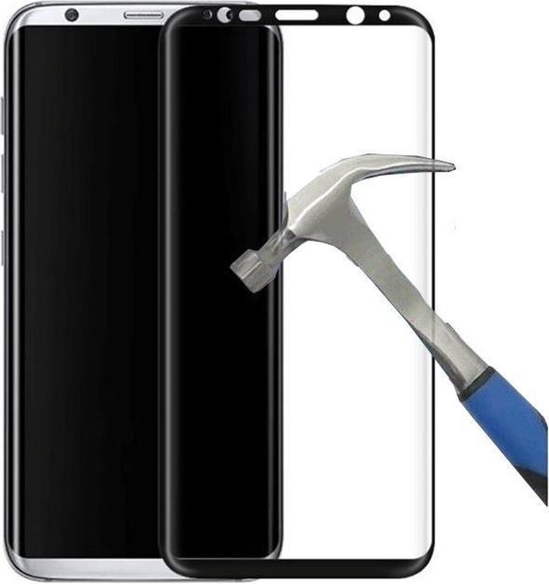 Teleplus geschikt voor Samsung Galaxy S8 FULL Closing Glass Black