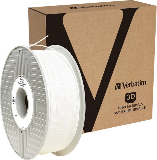Verbatim 55510 Filament 1.75 mm 500 g Wit 1 stuk(s)