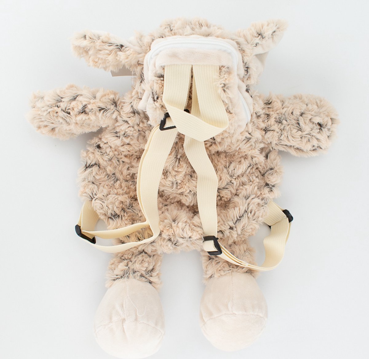 Dierenknuffel rugzak - Kinder rugzak - knuffel schaap - rugzak met rits ...