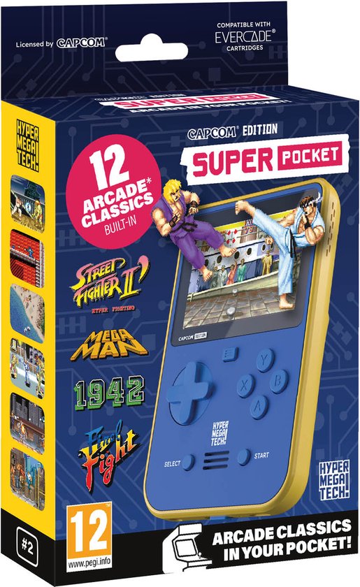 HyperMegaTech! Capcom Super Pocket - Handheld - 12 games
