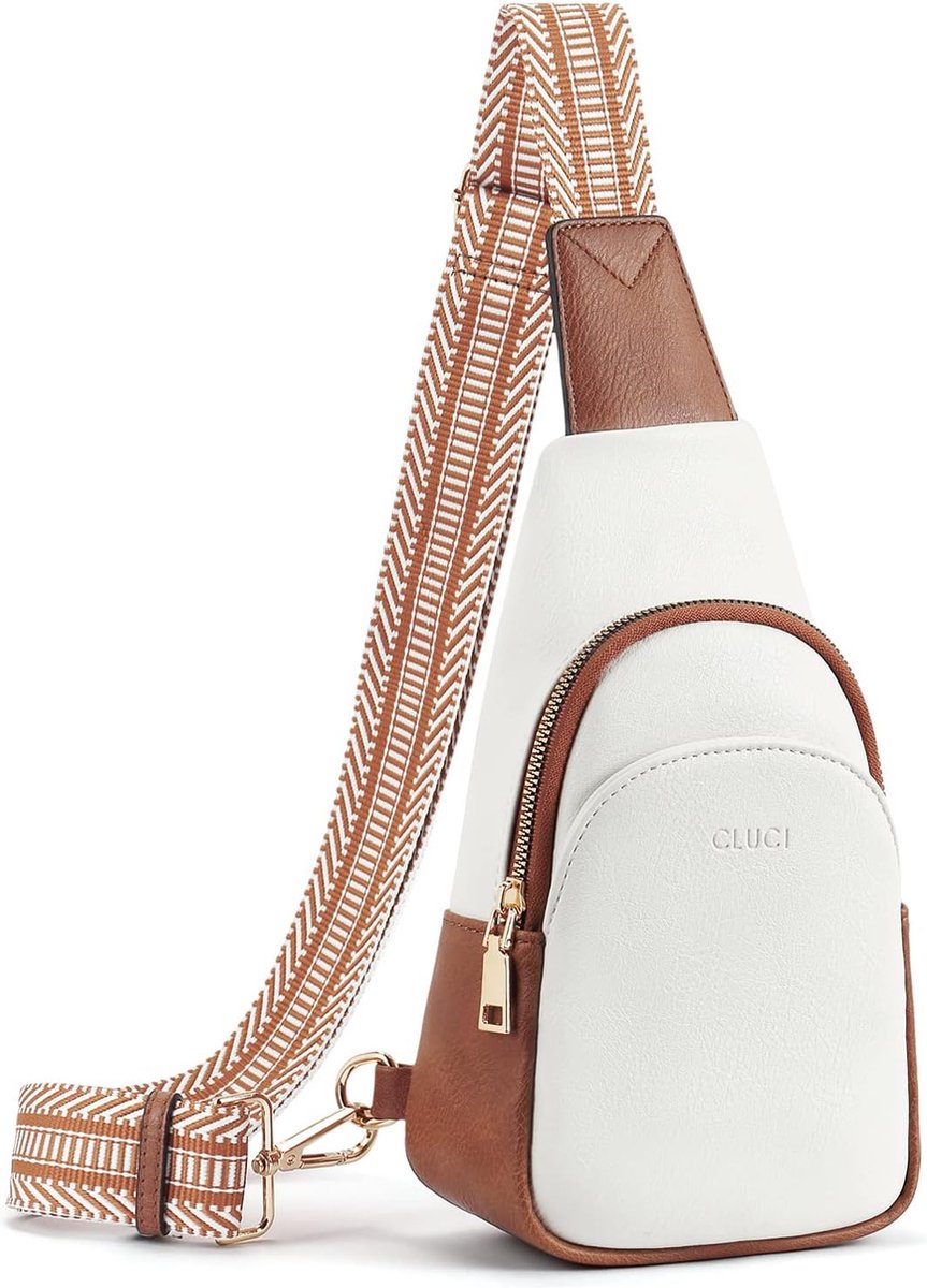 Eysee schoudertas voor dames, handtas van echt leer, crossbodytas veelkleurig, handtas met schouderriem