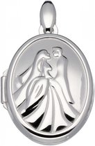 Zilveren medaillon best basics Ovaal - bruidspaar - 17x24mm 145.0132.00.