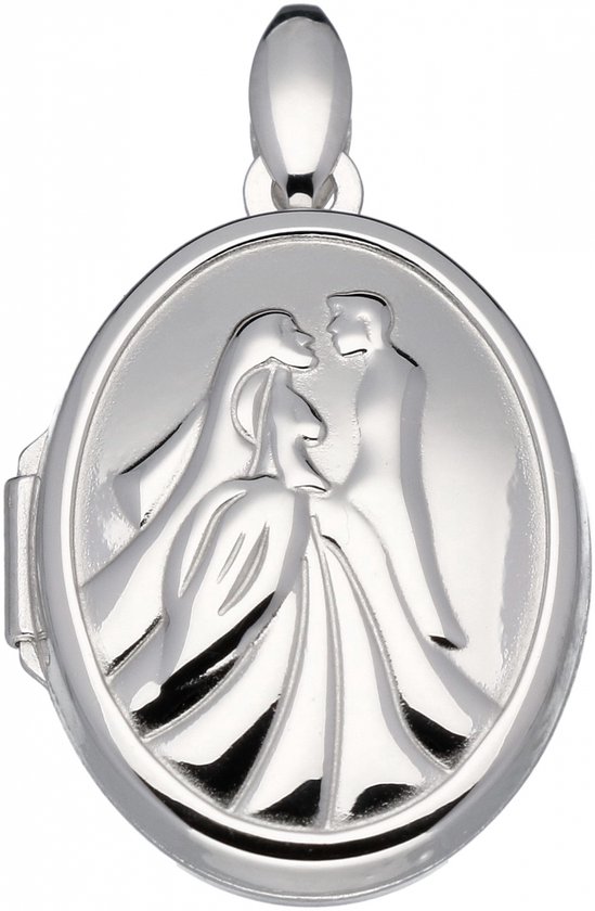 Médaillon mariage couple 17x24mm 925 Rd