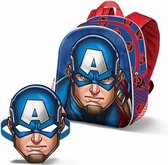 Sac à dos pour enfants Captain America + Mask - Perfect pour l'école et le jeu