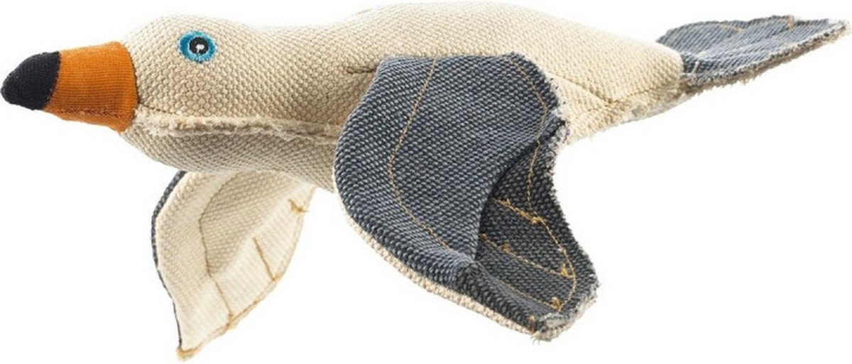 Hunter – Hondenspeelgoed – Knuffel voor honden – Zeemeeuw – Wit – 6.1×16.8×18.2cm