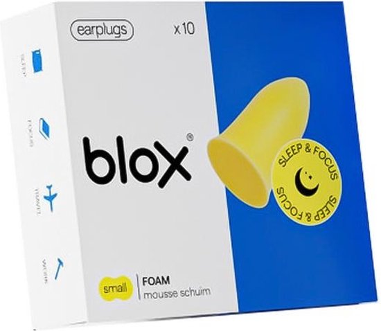 Blox Sleep Schuim Small Geel 5 Paar