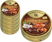 6 Blikjes Caramel met Coffee Drops á 130 gram - Voordeelverpakking Snoepgoed