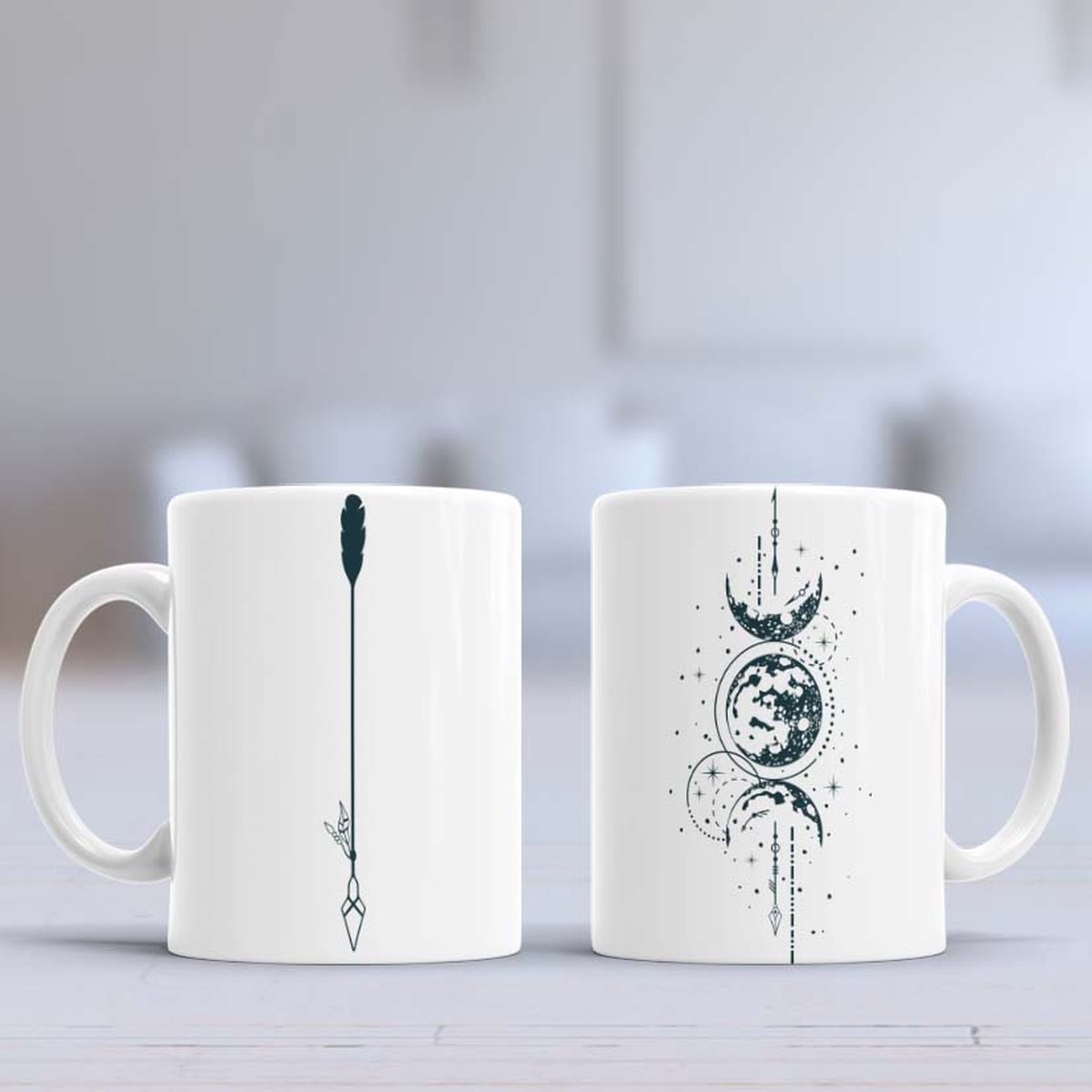 Mok Arrow - Moon - Maan - aesthetic - cute - Gift - Cadeau - Kristal - Snake - Phase - Dark - Full Moon
