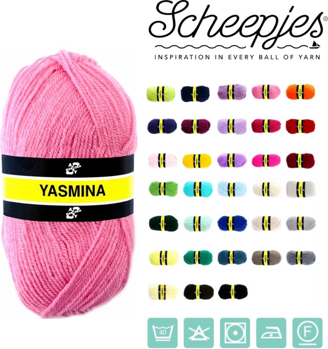 Scheepjes - Yasmina - 1192 Roze - set van 25 bollen x 40 gram