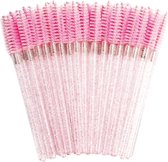 Disposable brow brushes shimmer - 50pcs - wegwerpborstel wenkbrauwen - disposable brow brush - PMU