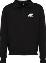 Sweater Halve Rits - Zwart - L