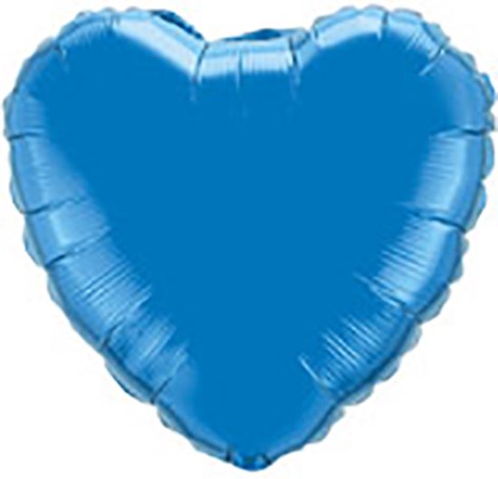 Folieballon - heart blue - 18"
