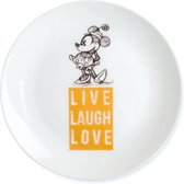 Disney Egan Gebaksbordje Minnie Mouse Live Laugh Love Oranje 19cm