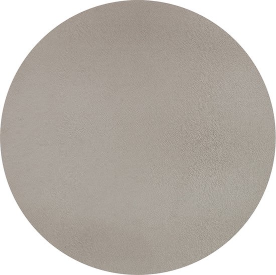 Placemat Togo rond kunststof dia 38cm SET/6 taupe