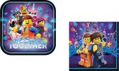 Amscan – Lego Movie – Feestpakket – Bordjes – Servetten – Versiering - Kinderfeest.
