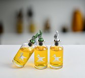 Robuuste Kwaliteit RVS Oliefles of Azijnfles 350ml - Olijfolie Fles Nieuw Design - Roestvrijstalen Oliefles - Plantaardige Oliefles
