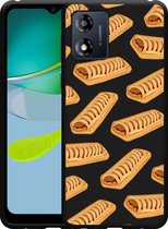 Cazy Hoesje Zwart geschikt voor Motorola Moto E13 4G Frikandelbroodjes