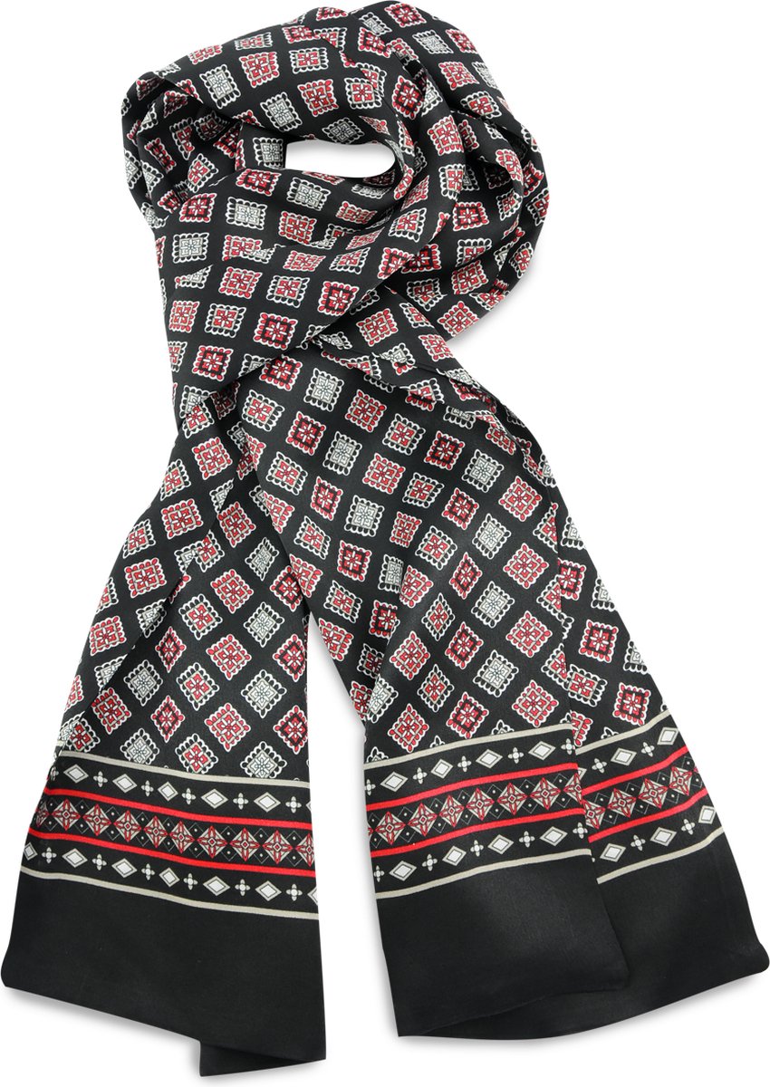 We Love Ties - Sjaals - Herensjaal Gabriele di Seta - zwart / grijs / rood / wit