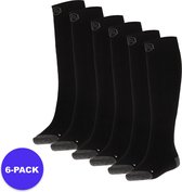 Apollo (Sports) - Skisokken kind - Plain - Unisex - Zwart - 23/26 - 6-Pack - Voordeelpakket