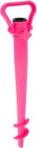 Parasolharing - roze - kunststof - D35 mm x H39 cm - draaischroef