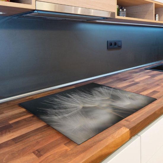 Protecteur d'induction Pissenlits Witte | 60 x 52 cm | Décoration de cuisine | Protéger le tapis | Plaque de couverture à induction