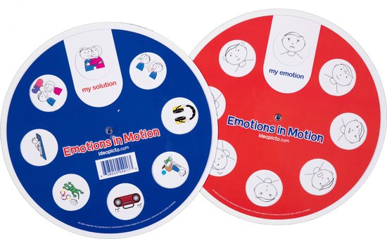 Feelings wiel met standaard, emotioneel leermiddel voor kinderen en Feelings wiel met standaard, emotioneel leermiddel voor kinderen en