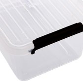 Five® Doorzichtige opbergbox met clipsluiting 4,5 liter - 138835 - Stapelbaar & Met deksel