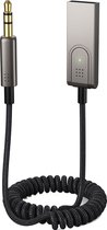 MMOBIEL Carkit Transmitter Bluetooth USB – Auto USB naar AUX Bluetooth Ontvanger – AUX BT Adapter – USB-A Bluetooth Audio Adapter naar 3.5mm Jack met Microfoon voor Handsfree Bellen