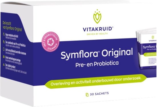 Foto: Vitakruid symflora basis voedingssupplement 30 sachets