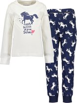 Blue Seven KIDS GIRLS BASICS Meisjes Pyjamaset - wit - Maat 92