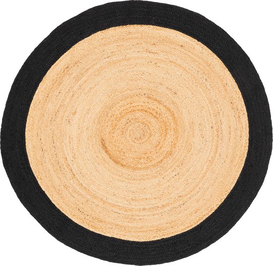 VIPANTH EXPORTS Beau Tapis Rond Multicolore En Jute Rose Avec